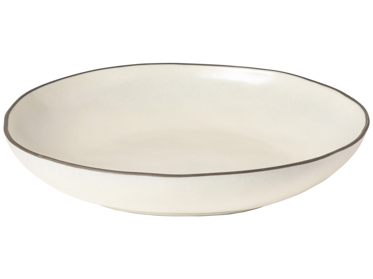 Stacked Organic Serving Bowl 37cm Salt - Costa Nova