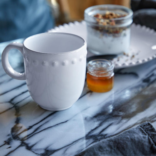 5-Piece Dinnerware Set Pearl White