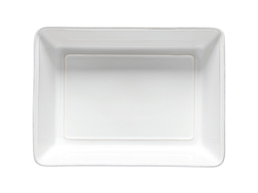 Rectangular Baker Friso 30cm White angle