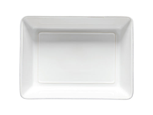 Rectangular Baker Friso 30cm White angle