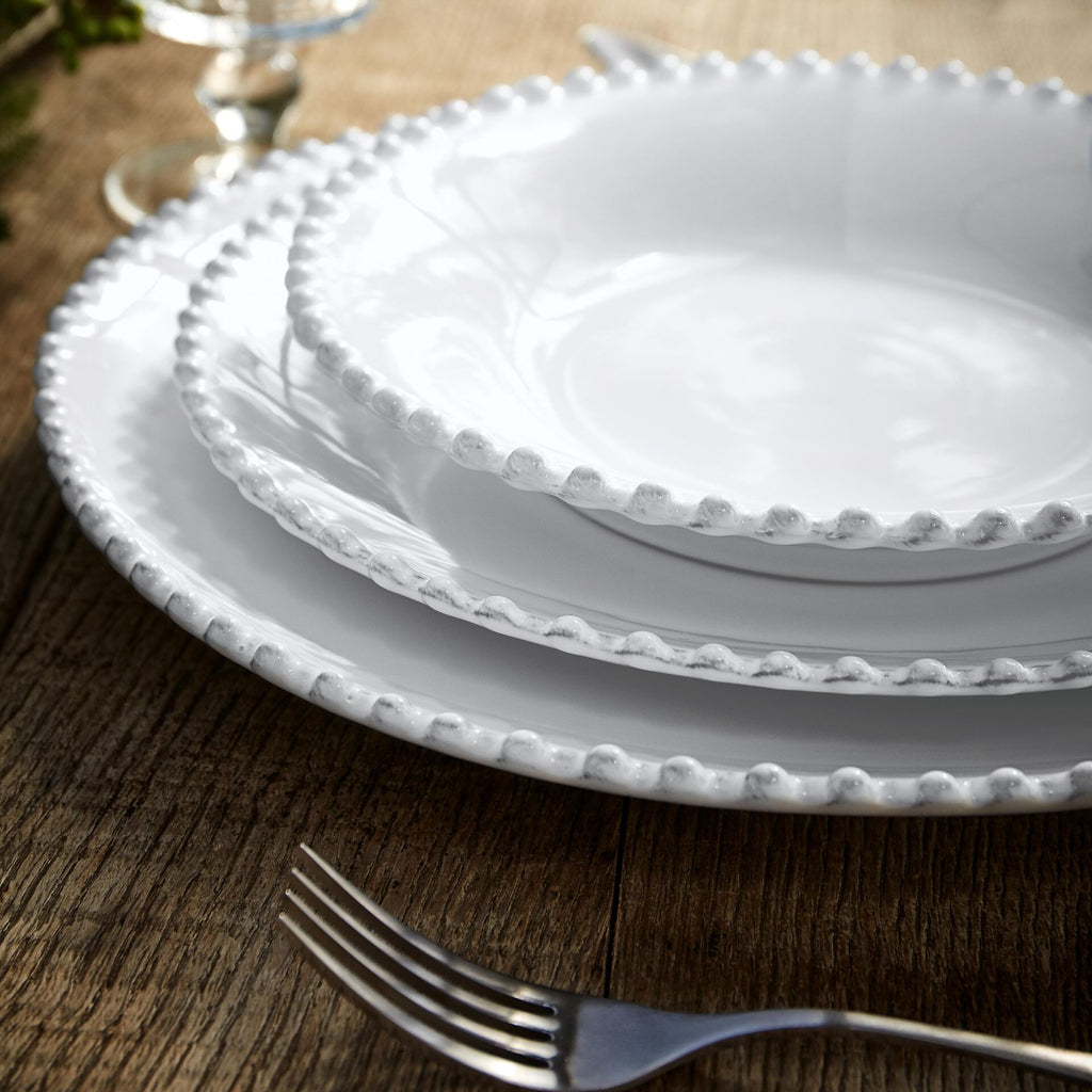 5-Piece Dinnerware Set Pearl White