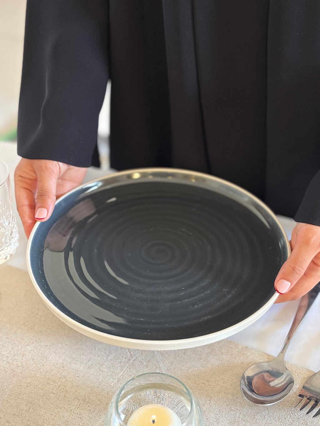 عرض خاص طقم عشاء برتغالي فاخر لعدد 8 اشخاص ب (28 قطعة)  OUTLET